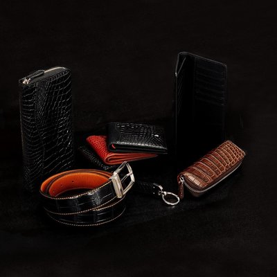 澳洲進口鱷魚皮精品皮具 精工細作，品味非凡